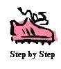 a pink sneaker linking to writing guide
